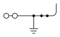 PTS 1,5/S-TWIN/1P-PE-Заземляющая клемма