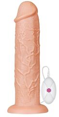 Телесный вибратор-гигант 11 Inch Realistic Long Vibrating Dildo - 28 см. - 