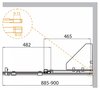 Шторка на ванну с полками Cezares STREAM-VFS-11 STREAM-VFS-11-80/150-C-Cr