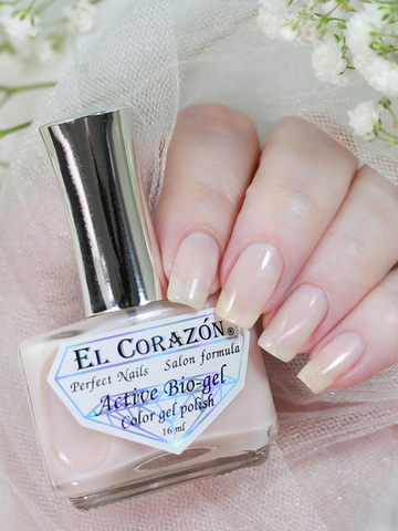 El Corazon 423/2052 active Bio-gel Shimmer молочный с золотым