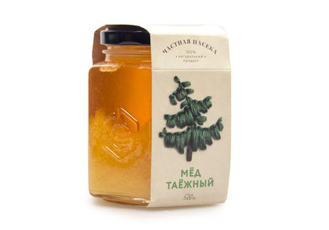 Мед таежный "Частная пасека", 500г