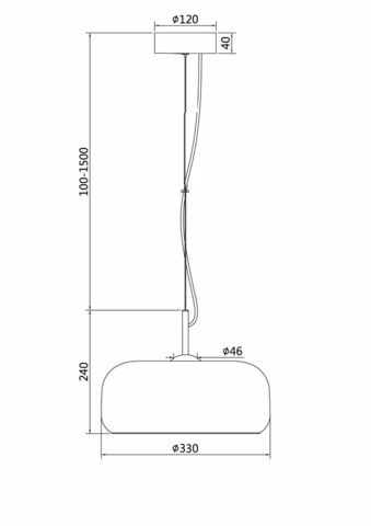 Подвесной светодиодный светильник Maytoni Madmen MOD127PL-L6BR
