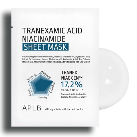 APLB Тканевая маска с транексамовой кислотой и ниацинамидом Tranexamic Acid Niacinamide Sheet Mask (25 мл)