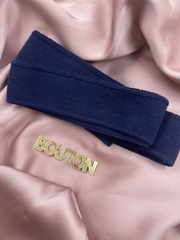 Подвяз трикотажный синий 0,84 м, ширина 4 см