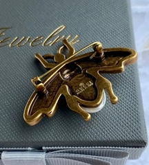 Стильная брошь МУХА style by GUCCI в винтажном стиле