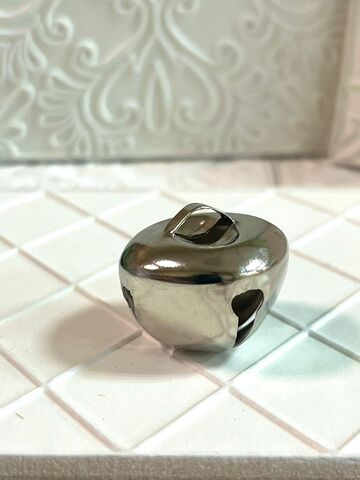 рождественский колокольчик, цвет серебро, 20мм (1шт)