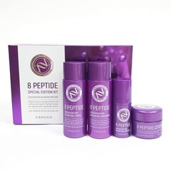 Enough Kit Edition 8 Peptide Special 4 Set Набор миниатюр для лица антивозрастной с пептидами, 55 мл+55 мл+10 мл+20 мл.