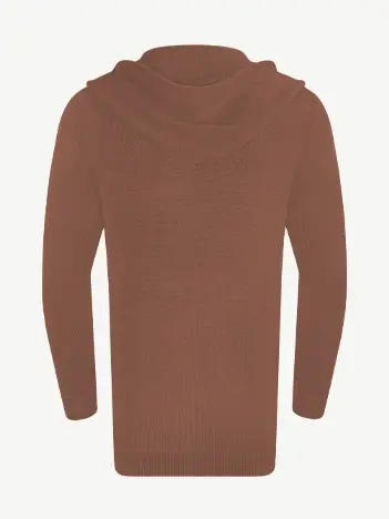 Кардиган с капюшоном из шелка