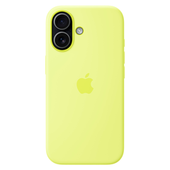 Силиконовый чехол Apple Silicone Case with MagSafe для iPhone 17, Neon Yellow