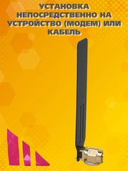 СОТОВАЯ АНТЕННА WIFI 2400 МГЦ СУПЕРКОМПАКТНАЯ НА РАЗЪЕМ ТРИАДА-2411
