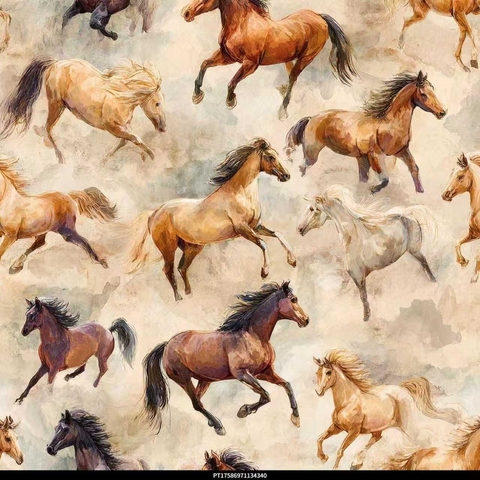 ПРЕДЗАКАЗ, ЛОШАДИ, 100% хлопок