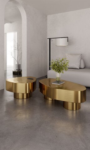 Столы Енисей золотые Композиция