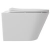 Aqueduto CON0120 AQD CONE Унитаз подвесной 525*360 безободковый, сиденье с микролифтом, белый матовый
