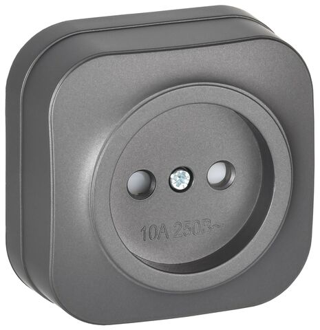 GLORY Роз. без з/к с з/ш о/у 10А РСш20-2-ХСм сталь м. IEK