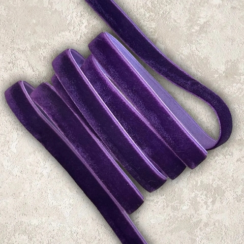 бархатная лента 1 см 