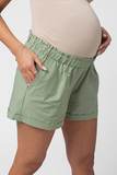 Шорты для беременных 16338 оливка