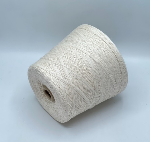 Бобинная пряжа,Cotton combed, 1693м. 100%Хлопок, Сливочный(833), 39342
