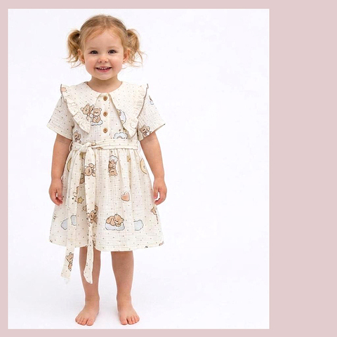 Платье хлопок/муслин (3-7) 260429-ZG1552