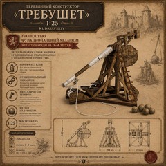 Деревянный конструктор Требушет (KUDRIAVSKIY)
