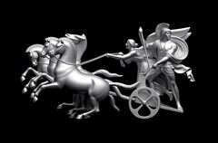 Силиконовый молд № 2002 Колесница малая