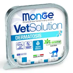 Влажный корм диетический Monge VetSolution Cat Dermatosis Дерматозис для кошек при заболеваниях кожи 100 г - 24 шт