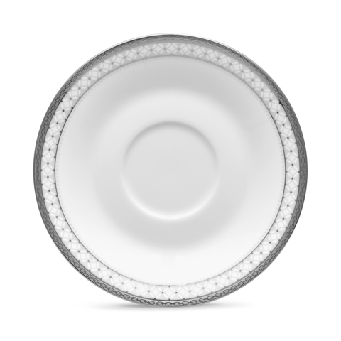 Блюдце для чашки чайной 15см Noritake Рочестер с платиновым кантом