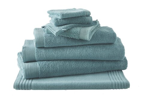 Полотенце 55х110 Blanc des Vosges Uni Orage голубое