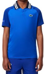 Детская теннисная футболка Lacoste Sport X Daniil Medvedev Jersey Polo Shirt - blue/navy blue