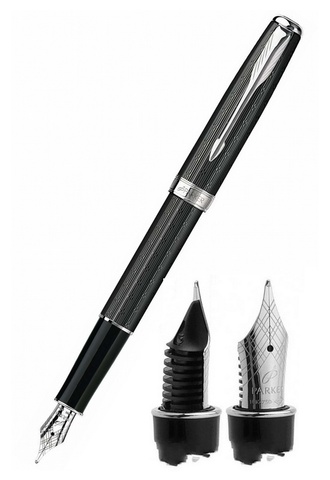 Ручка перьевая Parker Sonnet F550 Carbon CT (S0808590)