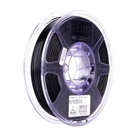 Катушка пластика ePC ESUN (Polycarbonate) 1.75 мм 0,5кг., черная