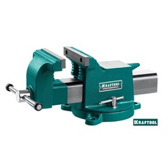 KRAFTOOL STEEL, 125 мм, стальные слесарные тиски (32701-125)
