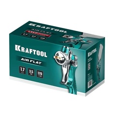 KRAFTOOL AirFlat, LVLP, 1.7 мм, пневматический краскопульт с верхним бачком (06524-1.7)