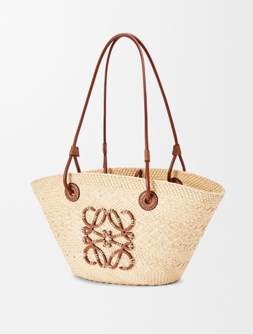 Сумка LOEWE Anagram из пальмы ирака и кожи