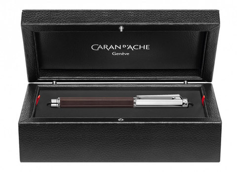 Ручка-роллер Caran d'Ache Varius Ebony Silver Plated (4470.086)