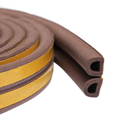 Уплотнитель сдвоенный типа D, коричневый, 1 пог.м