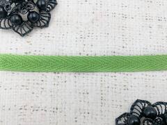 Лента киперная, хлопок, ш. 1 см, тёмно-салатовый