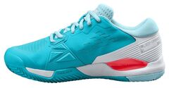 Женские теннисные кроссовки Wilson Rush Pro Ace Clay W - scuba blue/white/fiery coral