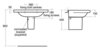 Ideal Standard W317101 СНЯТ IS W317101 Daylight Полуколонна (полупьедестал), для К0729, K0728, K0727, K0726