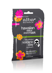 Тканевая вулканическая гавайская маска ALBA BOTANICA для детоксикации, 15 гр