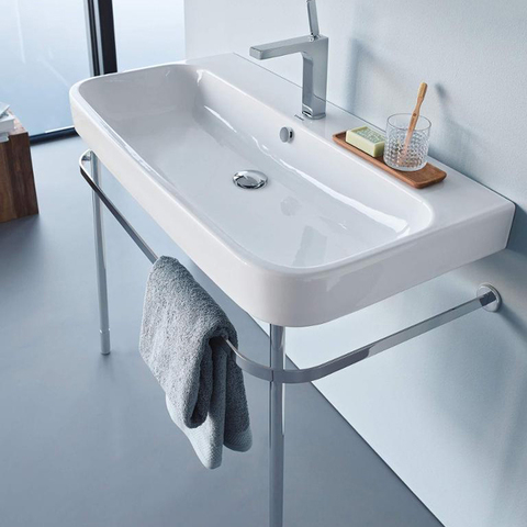 Duravit Happy D.2 Металлическая консоль регулировка по высоте + 50мм, хром, для умывальника  # 231810 30761000