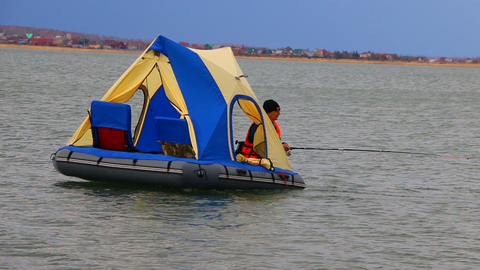 Надувной плот-палатка Polar Bird Raft 260 + слани стеклокомпозит