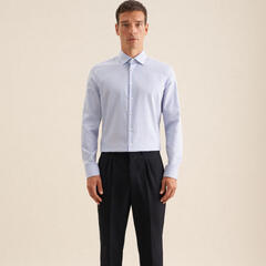 Сорочка мужская Seidensticker Slim Fit 01.643550-13 в синюю полоску