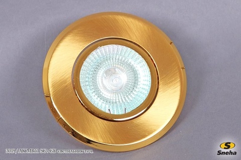 Светильник точечный встраиваемый 3019/AK MR11 SG+GD Золото/Матовое золото