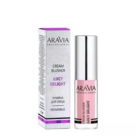 Румяна жидкие кремовые, тон 01 JUICY DELIGHT, 5 мл ARAVIA Prof
