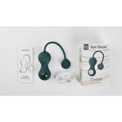 Тренажер Кегеля Magic Motion Crystal Duo темно-зеленый