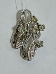 Сапфир М (серьги из серебра)