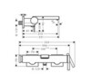 Hansgrohe 73420670 Tecturis E Смеситель для ванны, однорычажный, внешнего монтажа, мч