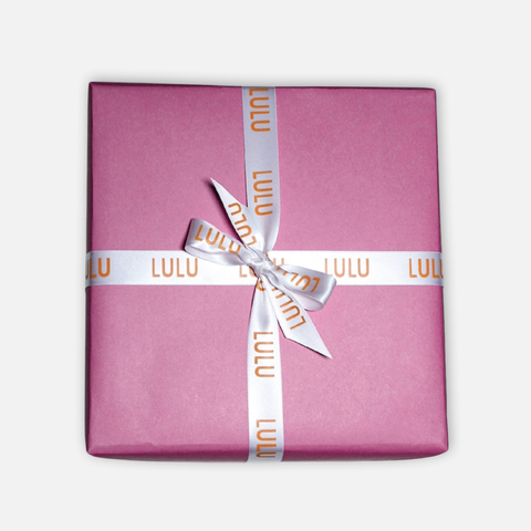 Подарочная упаковка Оранжевая / Фуксия