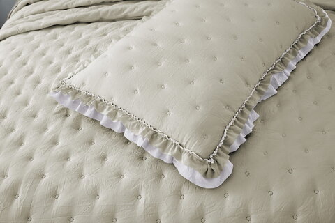 Покрывало 230x250 Sofi De MarkO Элизабет №15 бежево-белое