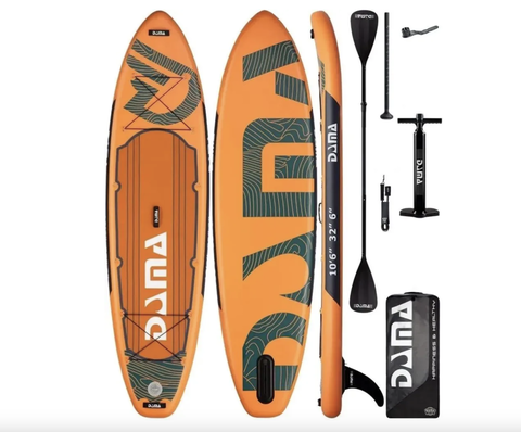 SUP-доска DAMA Adventure Series ORANGE, 2-х слойный, 320x81x15 см AS-1 ( размер 350*84*15см )